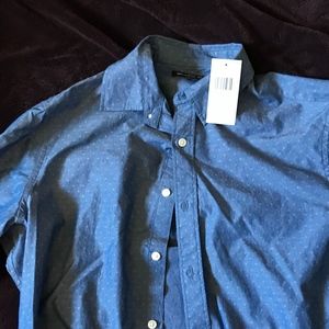 Michael Kors Blue Mens Dress Shirt New with Tags